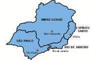 Mapa região sudeste